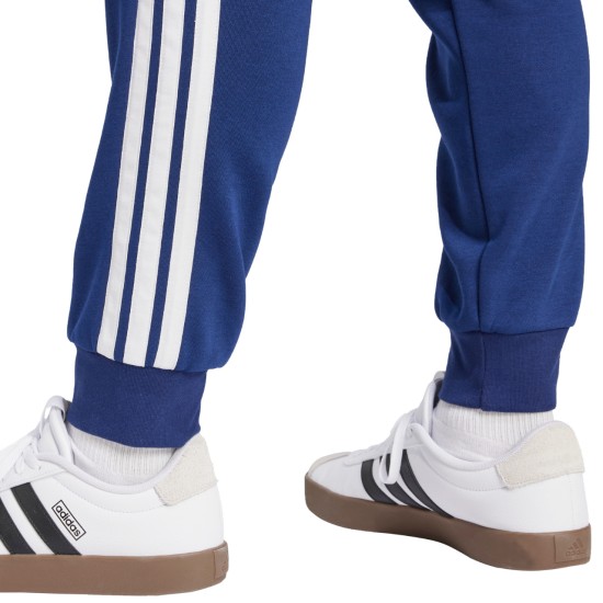 Pantaloni sport adidas Essentials 3-Stripes din fleece pentru bărbați, albaștri, JD1859 - Adidas
